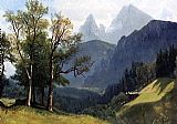 Albert Bierstadt Canvas Paintings - Tyrolean Landscape